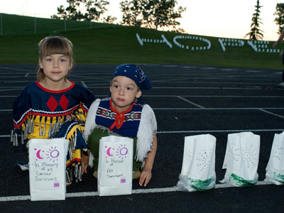 Two youngsters honor their loved ones in Grande Prairie