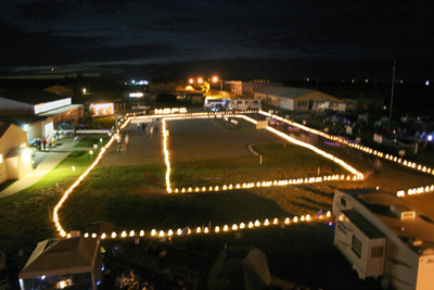 Luminaries light up the night sky in Alsask