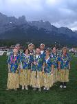 Hula skirts in the mountains at Canmore