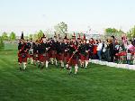 Calgary Police Pipe band lead Survivors Victory Lap