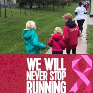 Chris, the girls and I will be running on October 4th