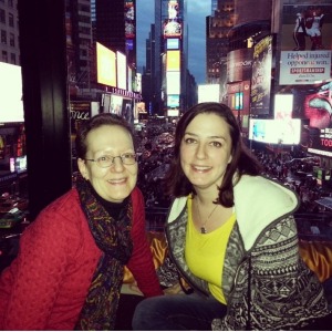 My mom and I in New York