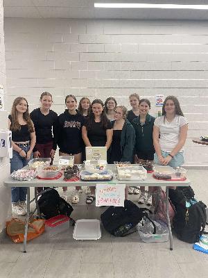 Our bake sale at school to raise money for relay