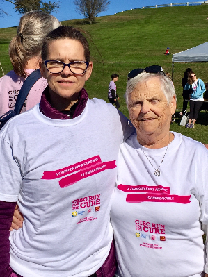 Mom and I at the 2018 Run For The Cure