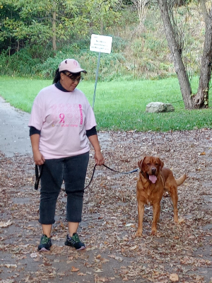 Puppy Otis has joined the fight to prevent Breast Cancer!!