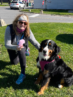 Zoe and I are running for the cure!