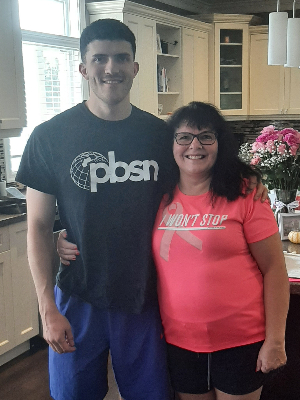 Mom and I after the 2023 Run for the Cure