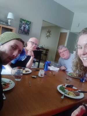 Judy Seddon's (Karla's mom) last dinner with her family