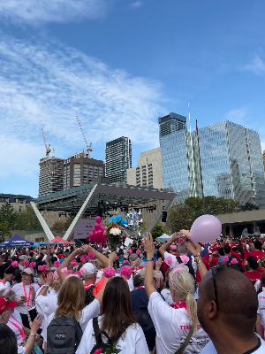 Last year @ The Run for The Cure, in Toronto