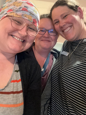 My last chemo session with my besties!